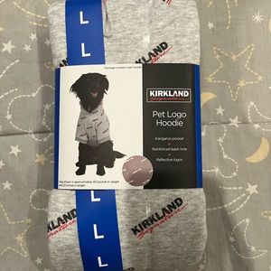Kirkland Signature Logo Pet Hoodie for Dog / Cat - GRAY - L